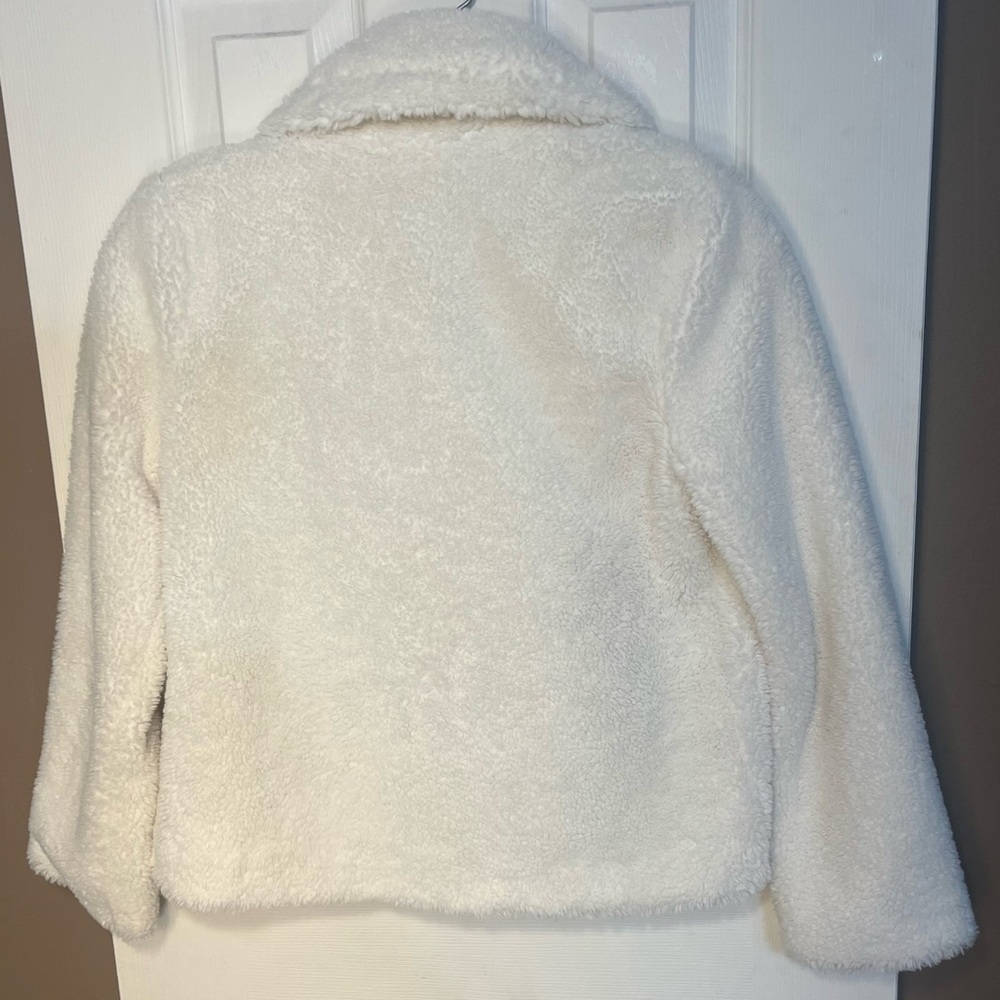 Janie and Jack Cream Teddy Jacket Size 10 To 12 - Picture 6 of 12